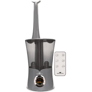Air Innovations 2.15 Gal. Ultrasonic Cool Mist Dual Tank Digital Humidifier with Aroma Tray For Large Rooms – Up To 700 sq. ft. Platinum