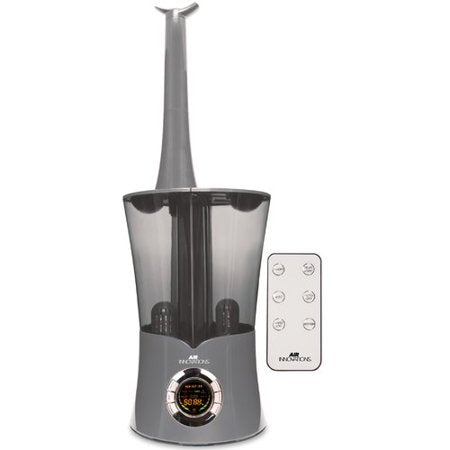 Air Innovations 2.15 Gal. Ultrasonic Cool Mist Dual Tank Digital Humidifier with Aroma Tray For Large Rooms – Up To 700 sq. ft. Platinum