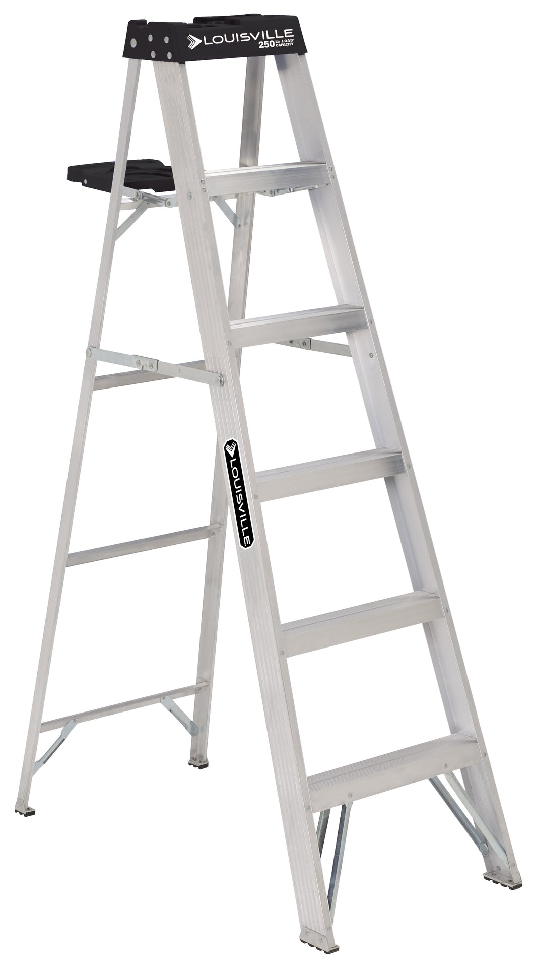 Louisville Ladder 6 Ft. Aluminum Stepladder, 250-Pound Capacity, Type I, W-2112-06S